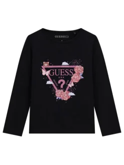 Guess Bluzka K6YI24 K3732 Czarny Regular Fit