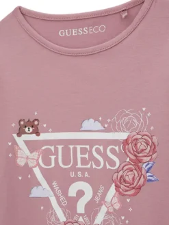 Guess Bluzka K6YI24 K3732 Różowy Regular Fit