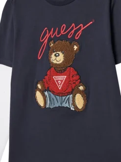 Guess Bluzka L4BI13 I3Z14 Granatowy Regular Fit