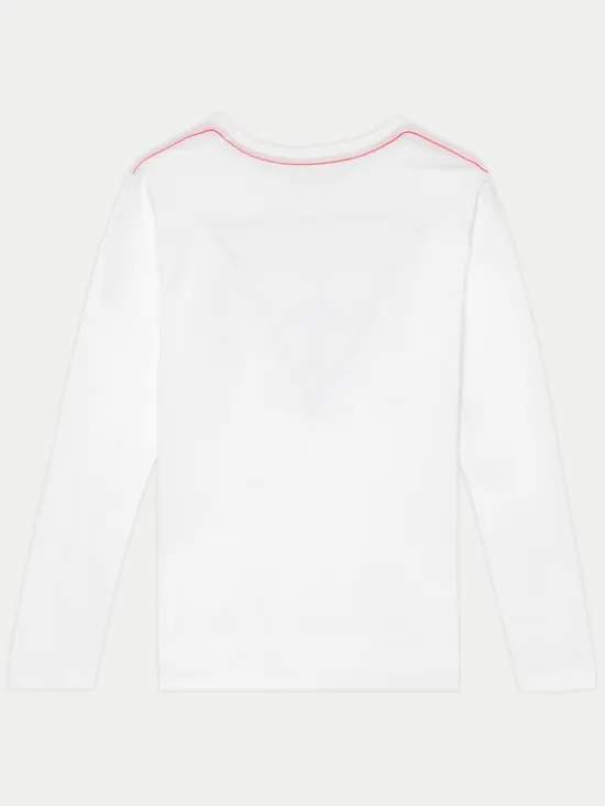 Guess Bluzka L84I29 K8HM0 Biały Regular Fit