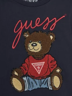 Guess Bluzka L5RI32 K8HM4 Granatowy Regular Fit