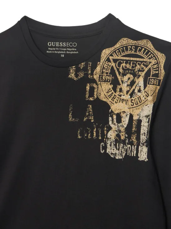 Guess Bluzka L6YI04 4K3709 Czarny Regular Fit