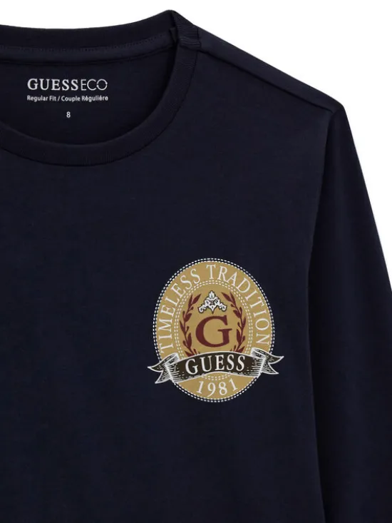 Guess Bluzka L6YI08 K3717 Granatowy Regular Fit
