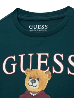 Guess Bluzka L6YI20 K3752 Zielony ciemny Regular Fit