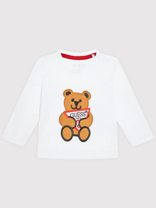 Guess Bluzka N0BI26 I3Z00 Biały Regular Fit