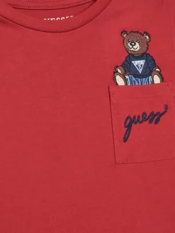 Guess Bluzka N4BI06 I3Z14 Czerwony Regular Fit