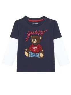 Guess Bluzka N4BI08 I3Z14 Granatowy Regular Fit