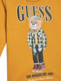 Guess Bluzka N5BI04 I3Z14 Żółty Regular Fit