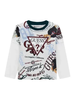 Guess Bluzka N6YI22 K3878 Biały Regular Fit