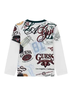 Guess Bluzka N6YI22 K3878 Biały Regular Fit