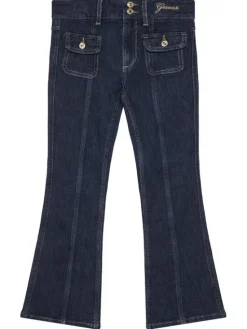 Guess Jeansy J5BA16 D5FM0 Granatowy Flare Fit