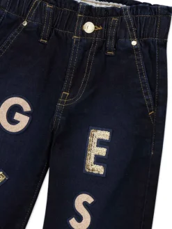 Guess Jeansy K6BA02 D2167 Granatowy Bootcut Fit