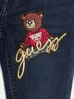 Guess Jeansy N4BA06 D4CA0 Granatowy Regular Fit