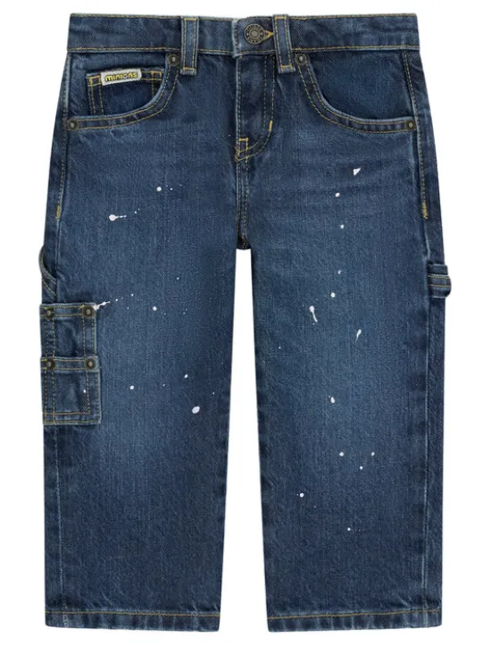 Guess Jeansy N6YAB3 D2273 Granatowy Regular Fit