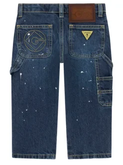 Guess Jeansy N6YAB3 D2273 Granatowy Regular Fit