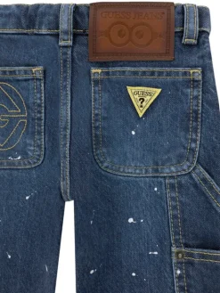 Guess Jeansy N6YAB3 D2273 Granatowy Regular Fit