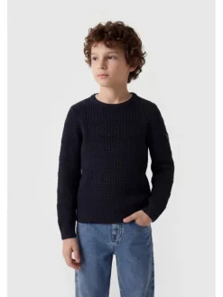 Guess Kids Bluza 183848 Niebieski Classic Fit