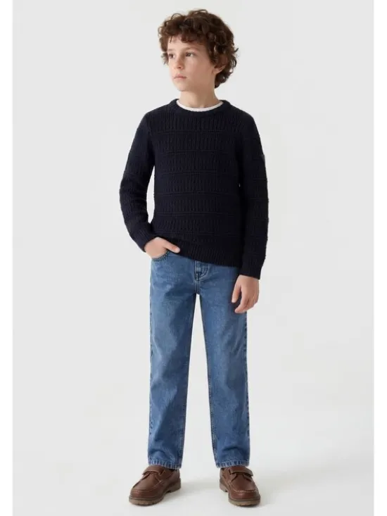 Guess Kids Bluza 183848 Niebieski Classic Fit