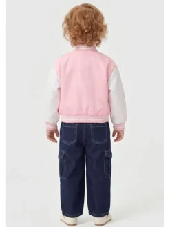 Guess Kids Spodnie materiałowe 183395 Niebieski Regular Fit