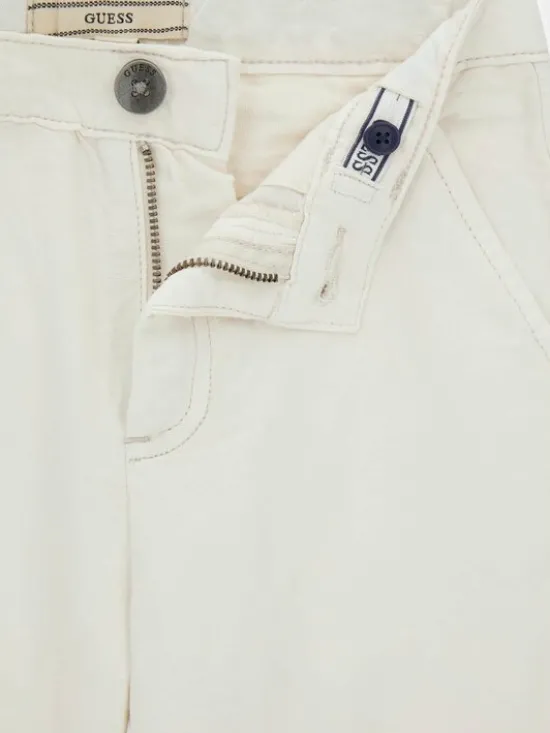 Guess Kids Spodnie materiałowe 181435 Beżowy Regular Fit