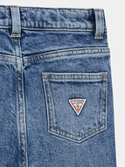 Guess Kids Spodnie materiałowe 183381 Niebieski Regular Fit
