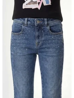 Guess Kids Spodnie materiałowe 183381 Niebieski Regular Fit