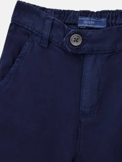 Guess Kids Spodnie materiałowe 172557 Niebieski Regular Fit