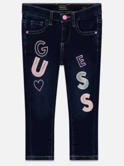 Guess Kids Spodnie materiałowe 183394 Niebieski Regular Fit