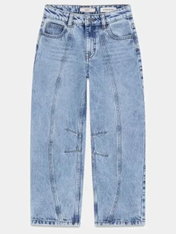 Guess Kids Spodnie materiałowe 183119 Niebieski Regular Fit