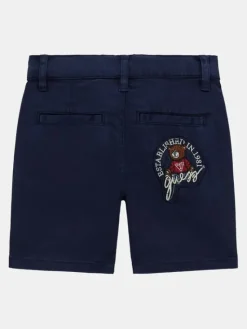 Guess Kids Spodnie materiałowe 173507 Niebieski Regular Fit
