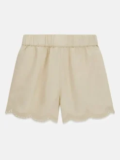 Guess Kids Spodnie materiałowe 182553 Beżowy Regular Fit