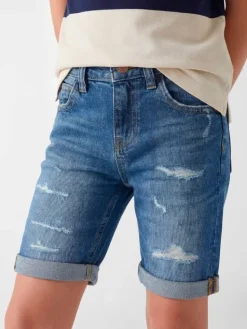 Guess Kids Spodnie materiałowe 181436 Niebieski Regular Fit