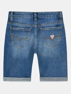 Guess Kids Spodnie materiałowe 181436 Niebieski Regular Fit