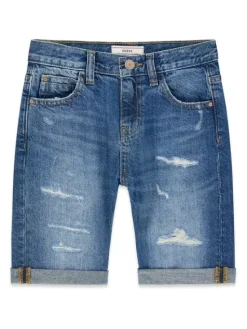 Guess Kids Spodnie materiałowe 181436 Niebieski Regular Fit