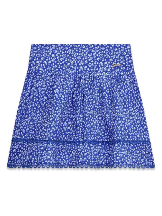 Guess Kids Spodnie materiałowe 181317 Niebieski Regular Fit