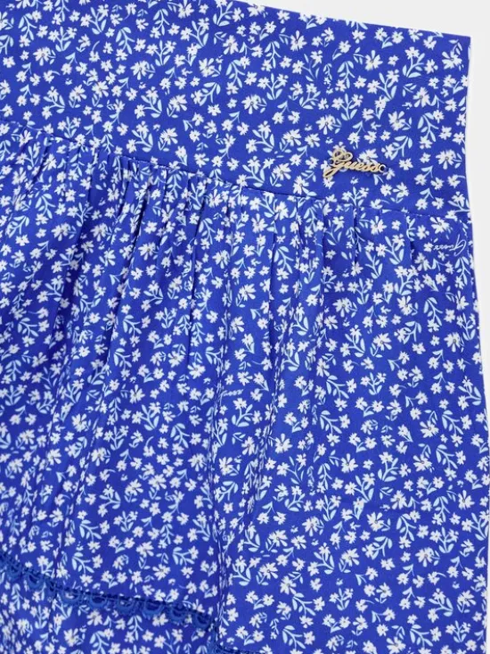 Guess Kids Spodnie materiałowe 181317 Niebieski Regular Fit
