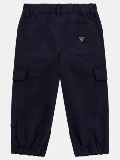 Guess Kids Spodnie materiałowe 174589 Niebieski Regular Fit