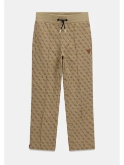 Guess Kids Spodnie materiałowe 184851 Beżowy Regular Fit