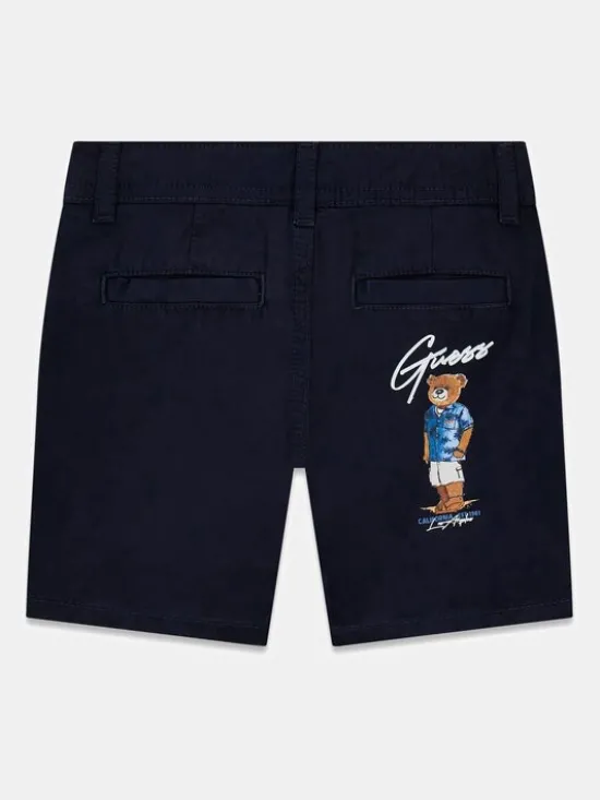 Guess Kids Spodnie materiałowe 181441 Niebieski Regular Fit