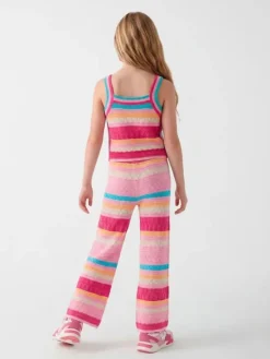 Guess Kids Spodnie materiałowe 182150 Kolorowy Regular Fit