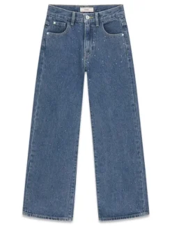 Guess Kids Spodnie materiałowe 183379 Niebieski Regular Fit