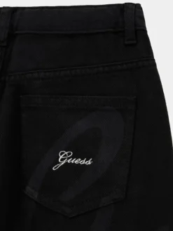 Guess Kids Spodnie materiałowe 183875 Czarny Regular Fit