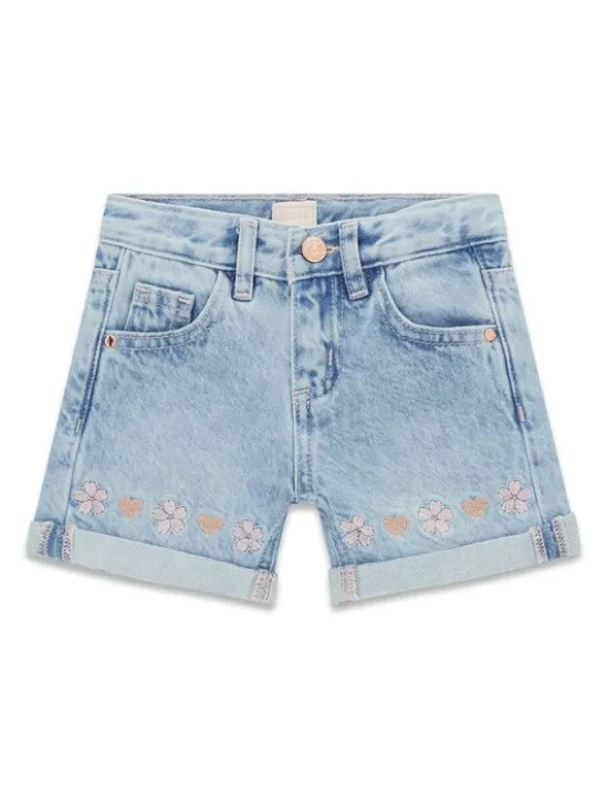 Guess Kids Spodnie materiałowe 181424 Niebieski Regular Fit