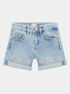 Guess Kids Spodnie materiałowe 181424 Niebieski Regular Fit