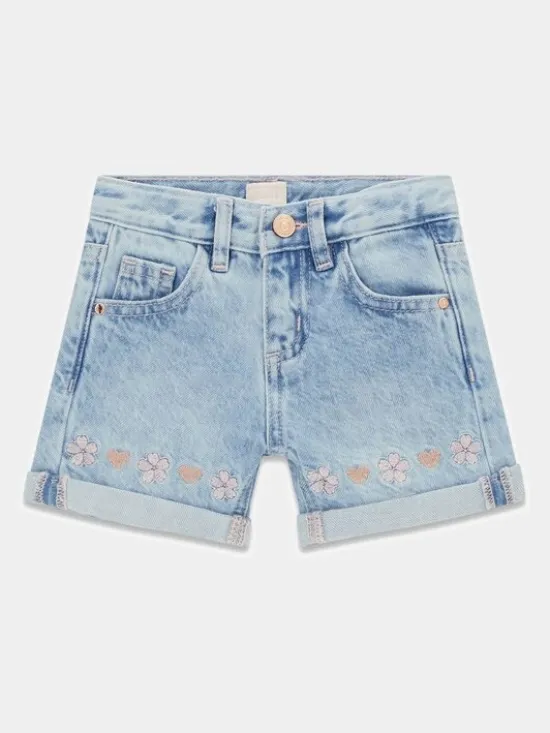 Guess Kids Spodnie materiałowe 181424 Niebieski Regular Fit