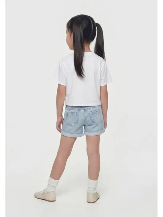 Guess Kids Spodnie materiałowe 181424 Niebieski Regular Fit