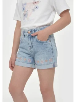 Guess Kids Spodnie materiałowe 181424 Niebieski Regular Fit