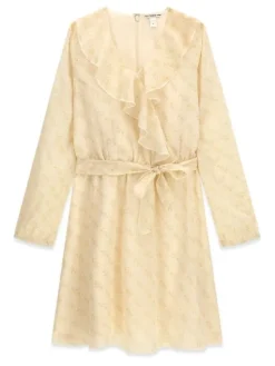Guess Kids Sukienka codzienna 180834 Beżowy Classic Fit