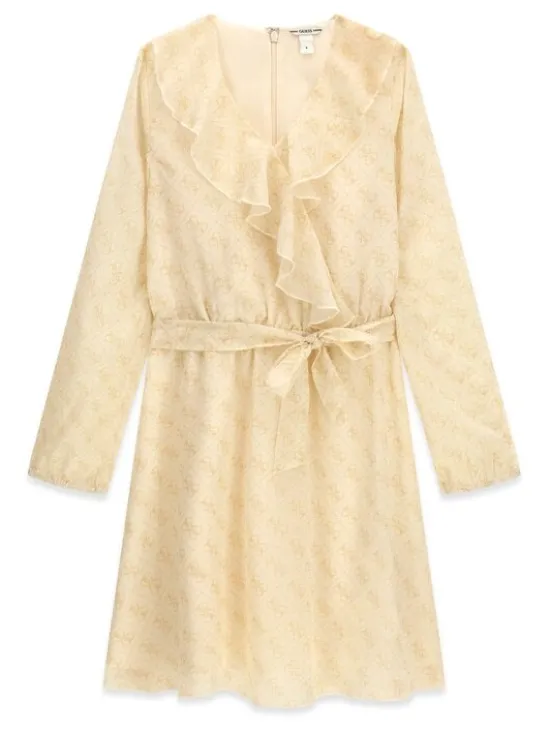 Guess Kids Sukienka codzienna 180834 Beżowy Classic Fit
