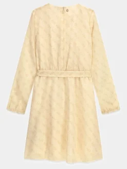 Guess Kids Sukienka codzienna 180834 Beżowy Classic Fit